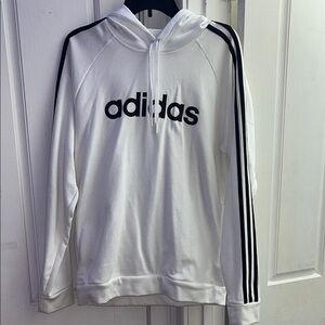 Adidas White Hoodie Size M